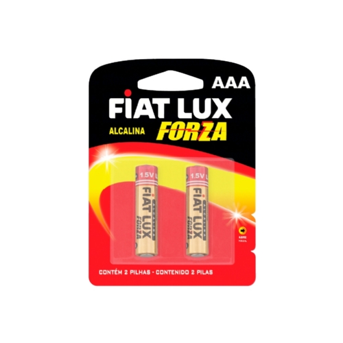 PILHA ALCALINA FIAT LUX AAA (PALITO) - BLISTERS COM 2UN - CAIXA COM 96 UNIDADES