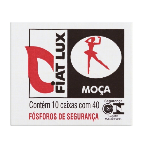 FÓSFOROS MOÇA MADEIRA 4CM - CAIXA COM 120 UNIDADES