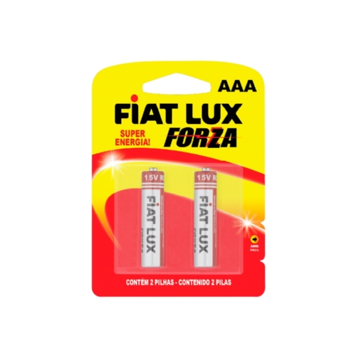 PILHA COMUM FIAT LUX AAA (PALITO) - BLISTERS COM 2UN - CAIXA COM 96 UNIDADES