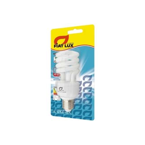 LÂMPADA FIAT LUX FLUORESCENTE ESPIRAL 15W 220V - CAIXA COM 50 UNIDADES